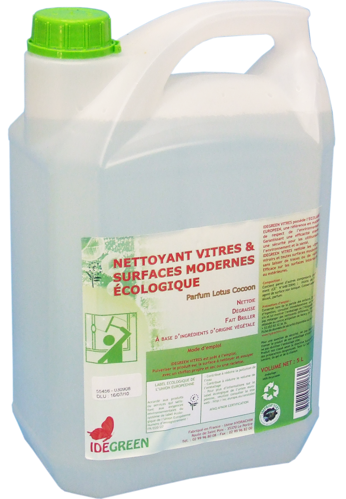 Nettoyant Vitres et Surfaces - IDEGREEN - 5L - Ecolabel