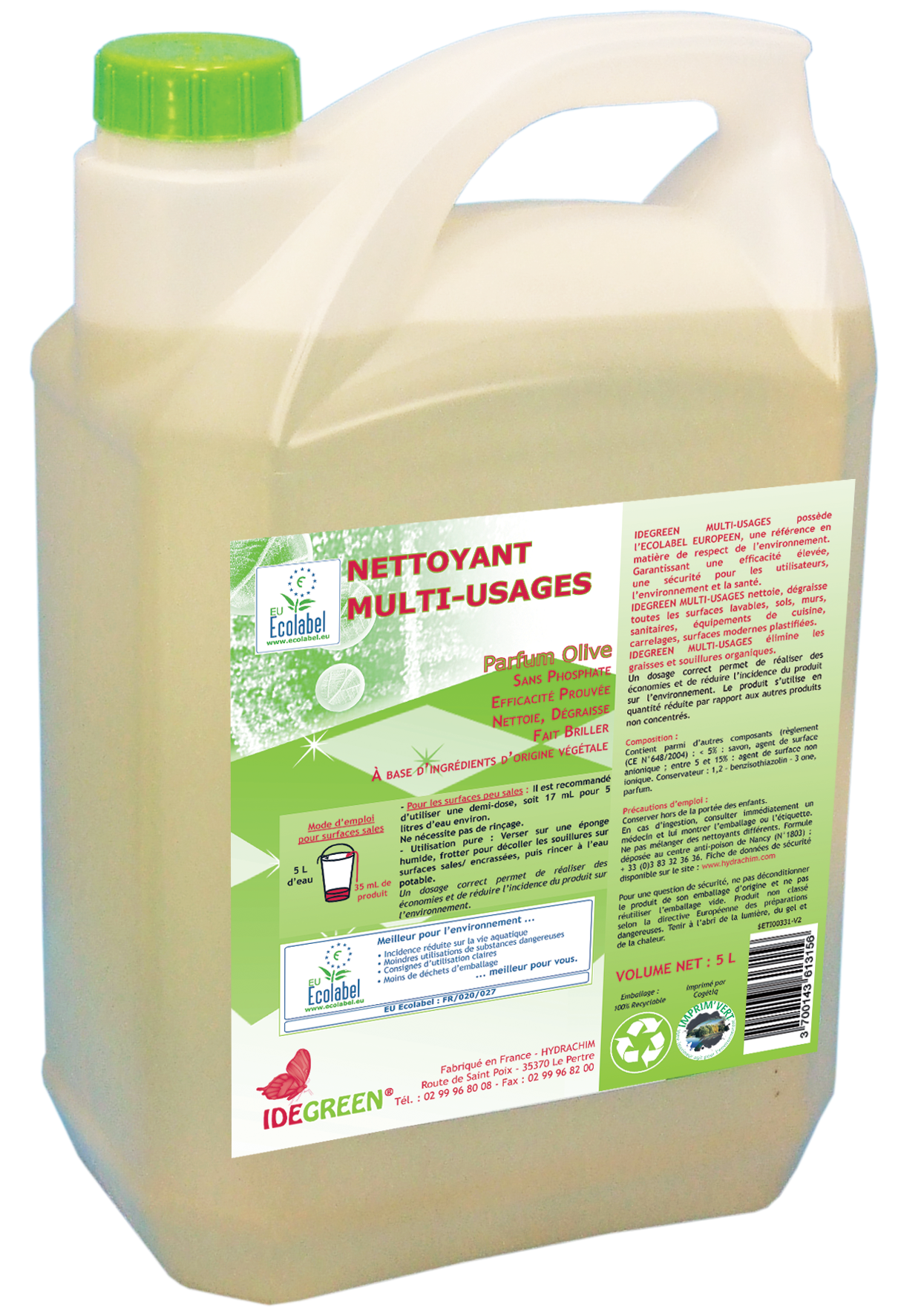 Nettoyant vitres Ecolabel 5L