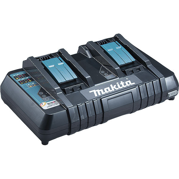 Chargeur rapide 2 batteries Makstar Li-Ion 14,4 à 18 V - DC18RD - MAKITA