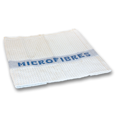 SERPILLERE MICROFIBRE GAUFREE BLANC CARREE 50X60CM UNITE