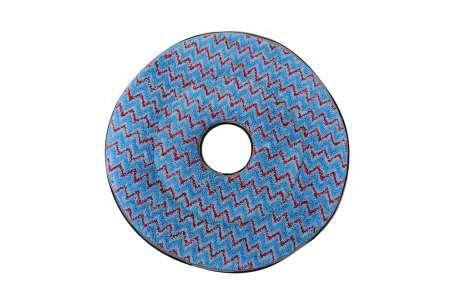 Disque microfibre bleu pour moquette - 406mm