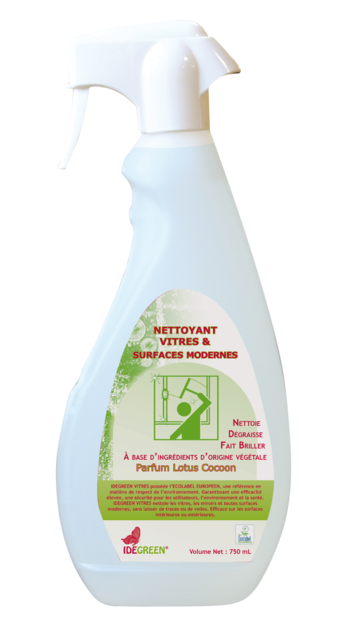 Nettoyant Vitres et Surfaces MODERNE - IDEGREEN - 750mL - Ecolabel