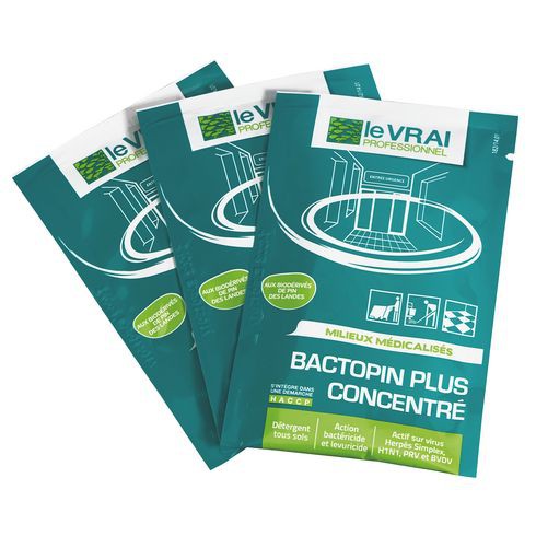 Détergent désinfectant BACTOPIN PLUS Concentré - LE VRAI Professionnel - 250x20ml