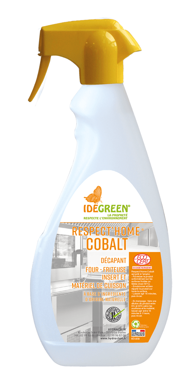 Nettoyant dégraissant Cobalt Four Friteuse Insert - IDEGREEN RESPECT'HOME - HYDRACHIM - 750ml