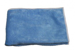 Carre microfibre tricot class bleu 40x40