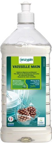 Liquide vaisselle ENZYPIN - LE VRAI Professionnel - 1L - Ecolabel