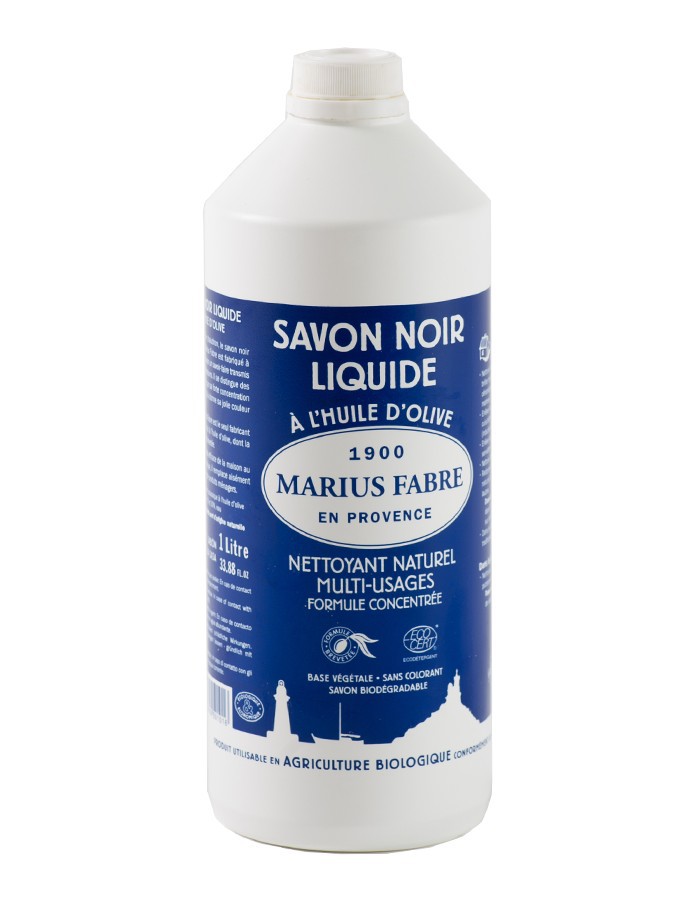 Savon noir liquide à l'huile d'olive MARIUS FABRE - 1L