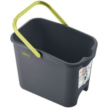 Seau gris 14 litres  rectangulaire MERY-THOMAS