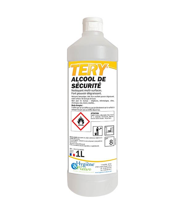 Alcool de sécurité TERY - HYGIENE & NATURE - 1L