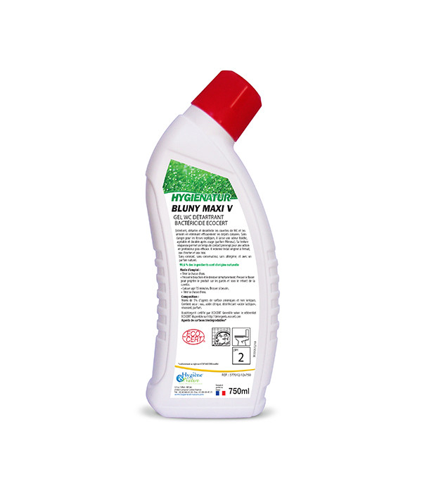 Gel WC  détartrant - BLUNI MAXI V - ECOCERT - 750ml