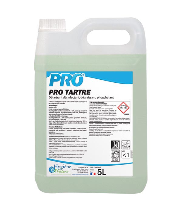 Détartrant PRO TARTRE - HYGIENE & NATURE - 5L