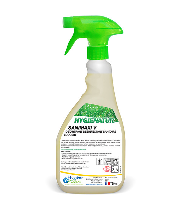 Détartrant Désinfectant - SANIMAX- ECOCERT - 750ml