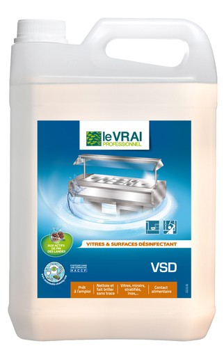 Nettoyant Désinfectant VITRES & SURFACES - 750 ml / 5 L