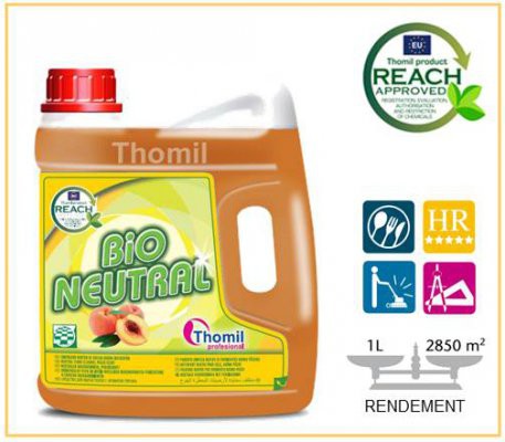 Nettoyant sols THOMIL Bio Neutral Pêche  -  4 L