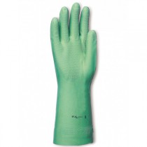 Gants Nitrile vert floqué coton - SINGER 